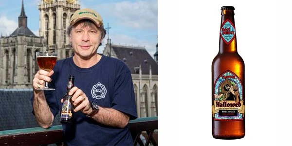 British rock legend Iron Maiden and front-man Bruce Dickinson have revealed a new Belgian styled beer, HALLOWED, in collaboration with Robinsons Brewery. HALLOWED is to be released in October for a limited time. Pre-orders are available now.